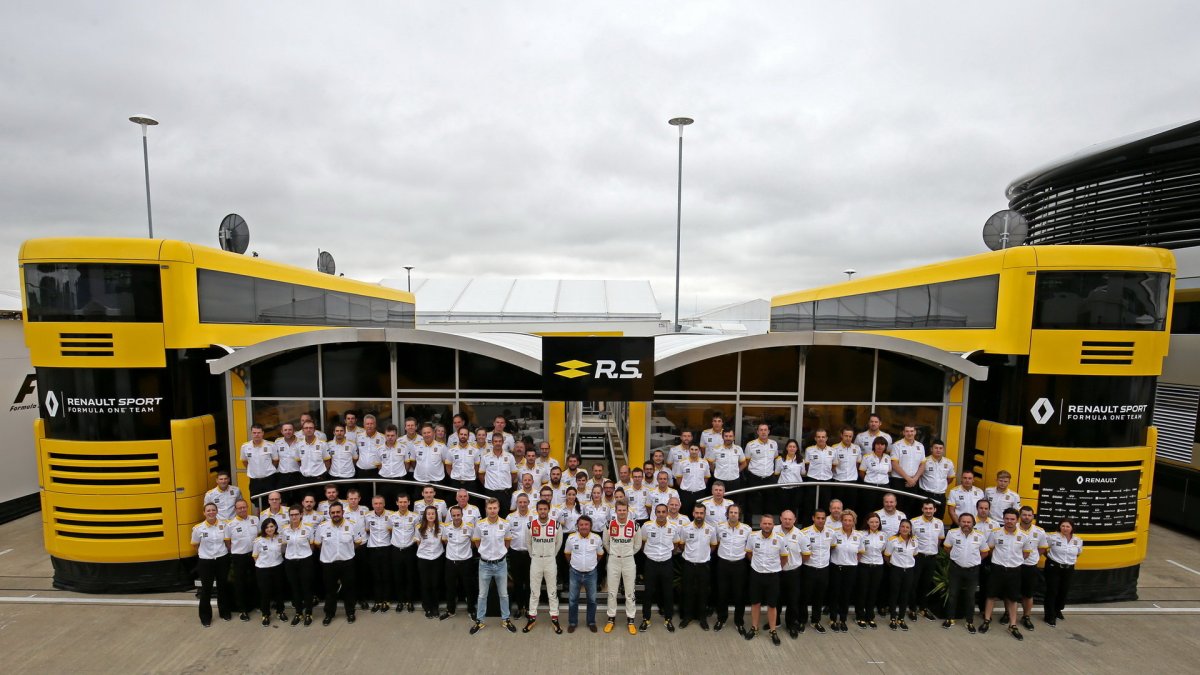 Tým Renault v Silverstone
