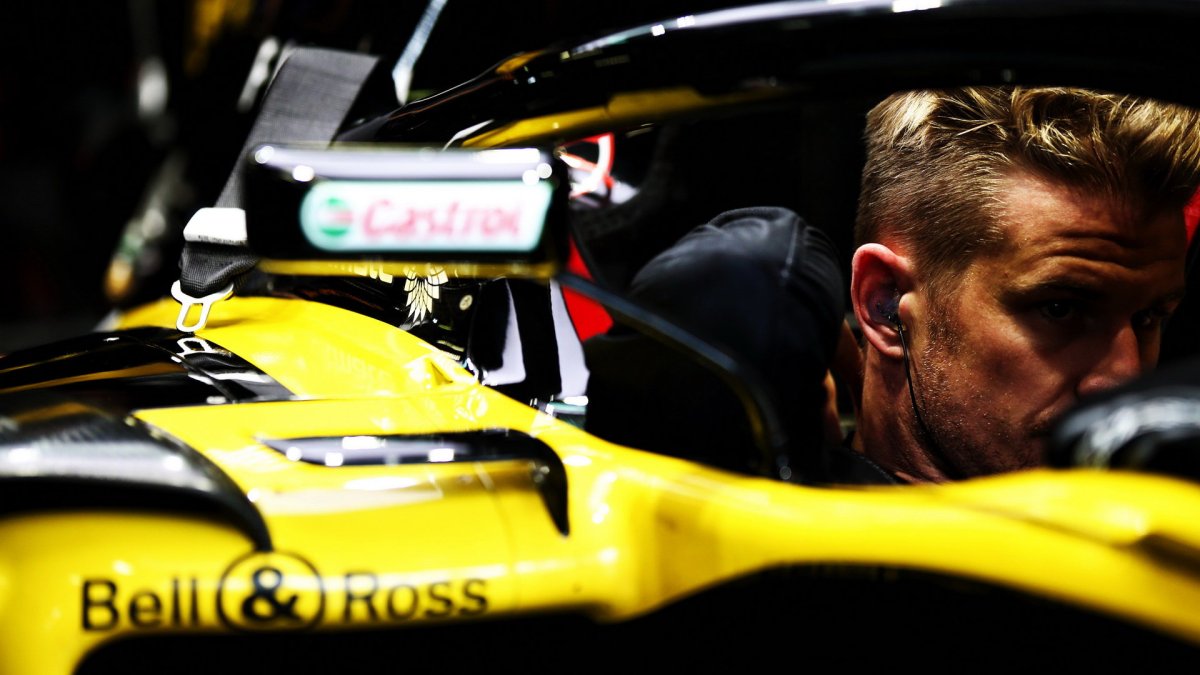 Nico Hülkenberg při pátečním tréninku na Monze