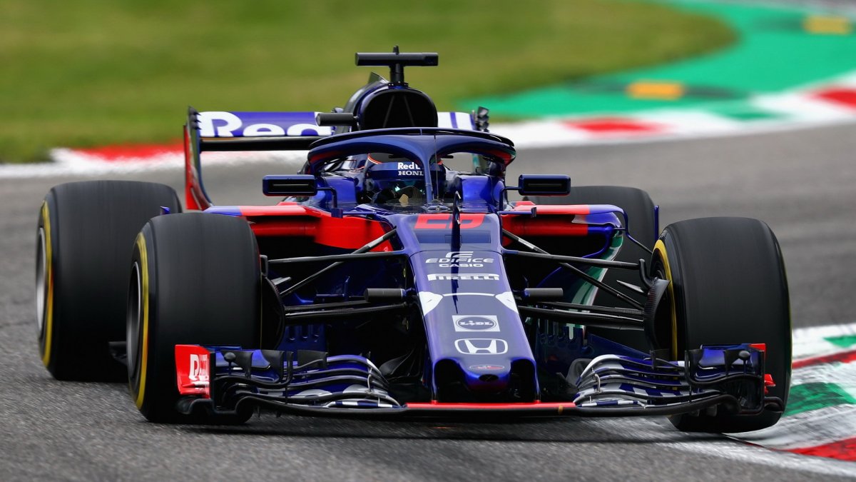 Brendon Hartley při pátečním tréninku na Monze
