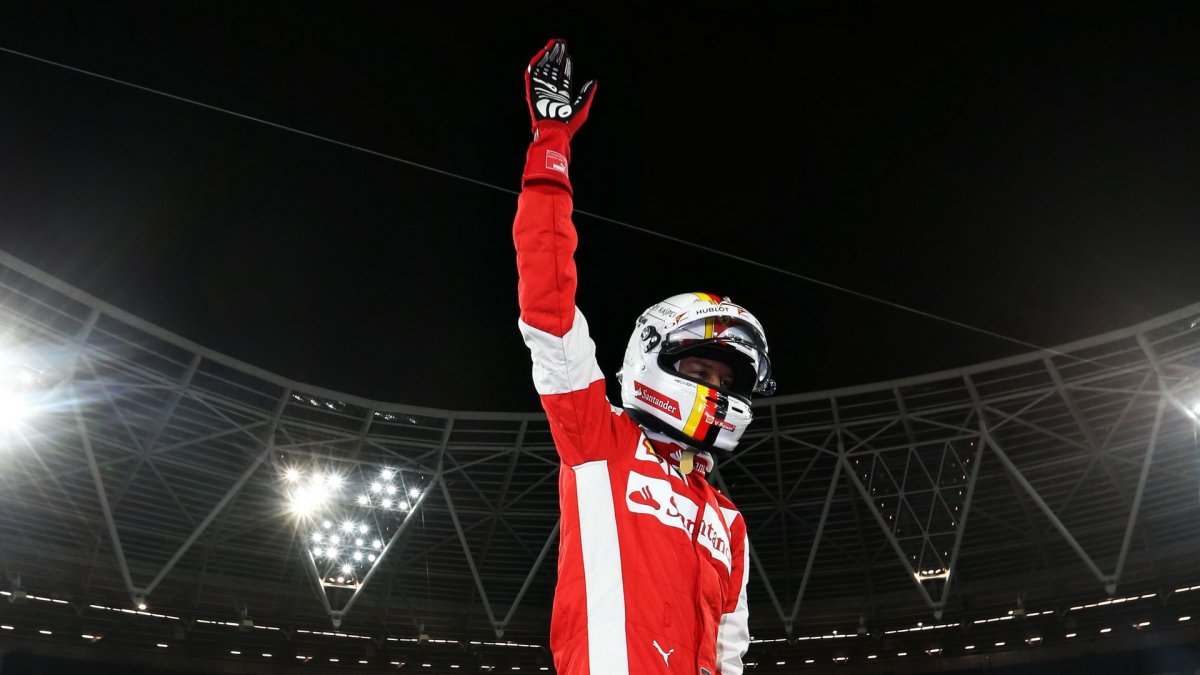 Sebastian Vettel při Race of champions