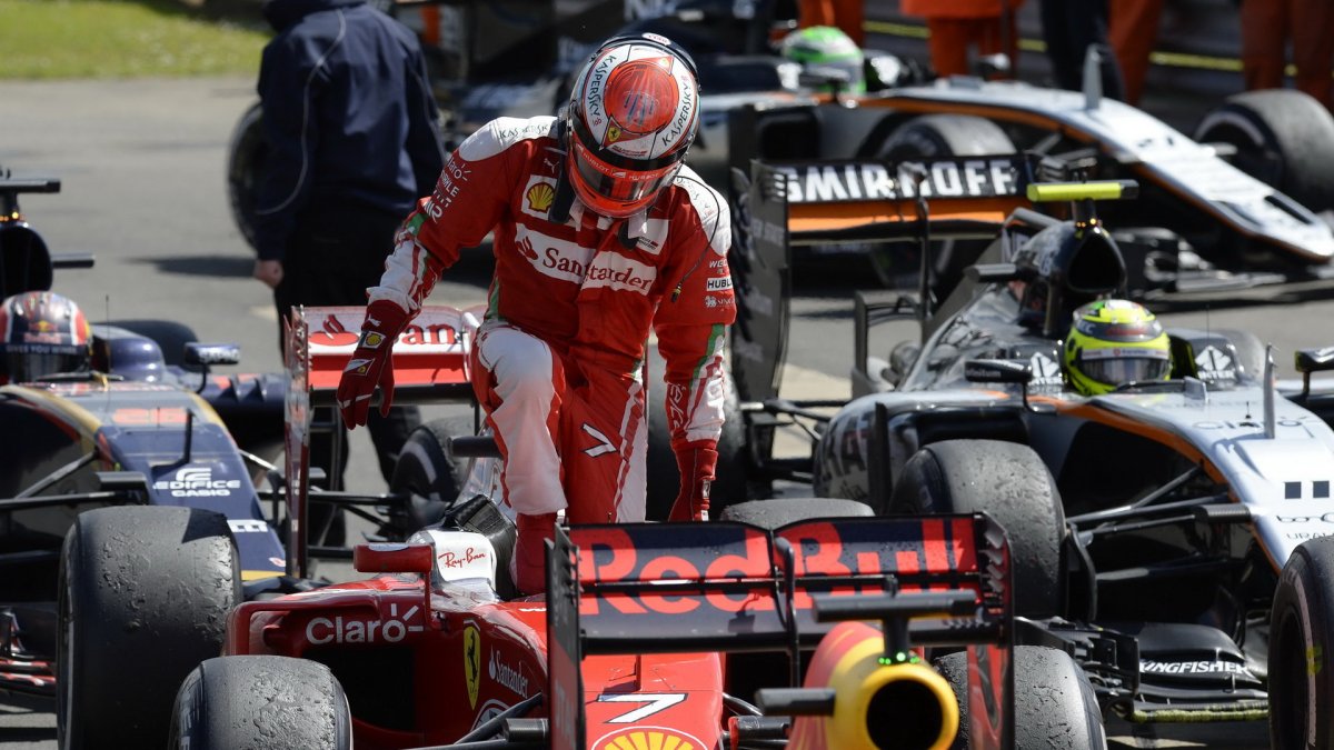 Kimi Räikkönen po závodě v Silverstone