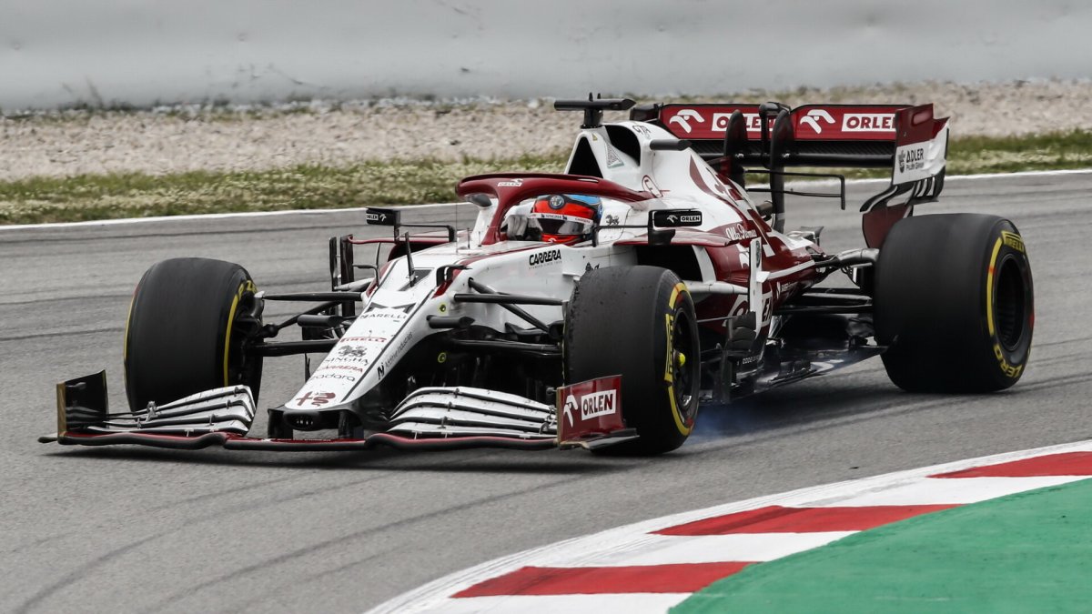 Kimi Räikkönen - závod v Barceloně