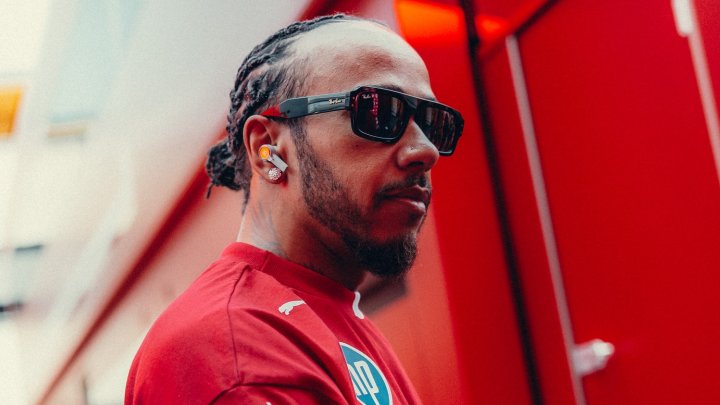Lewis Hamilton v Barceloně