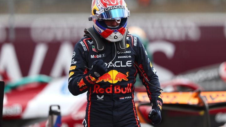 Max Verstappen po zisku pole position