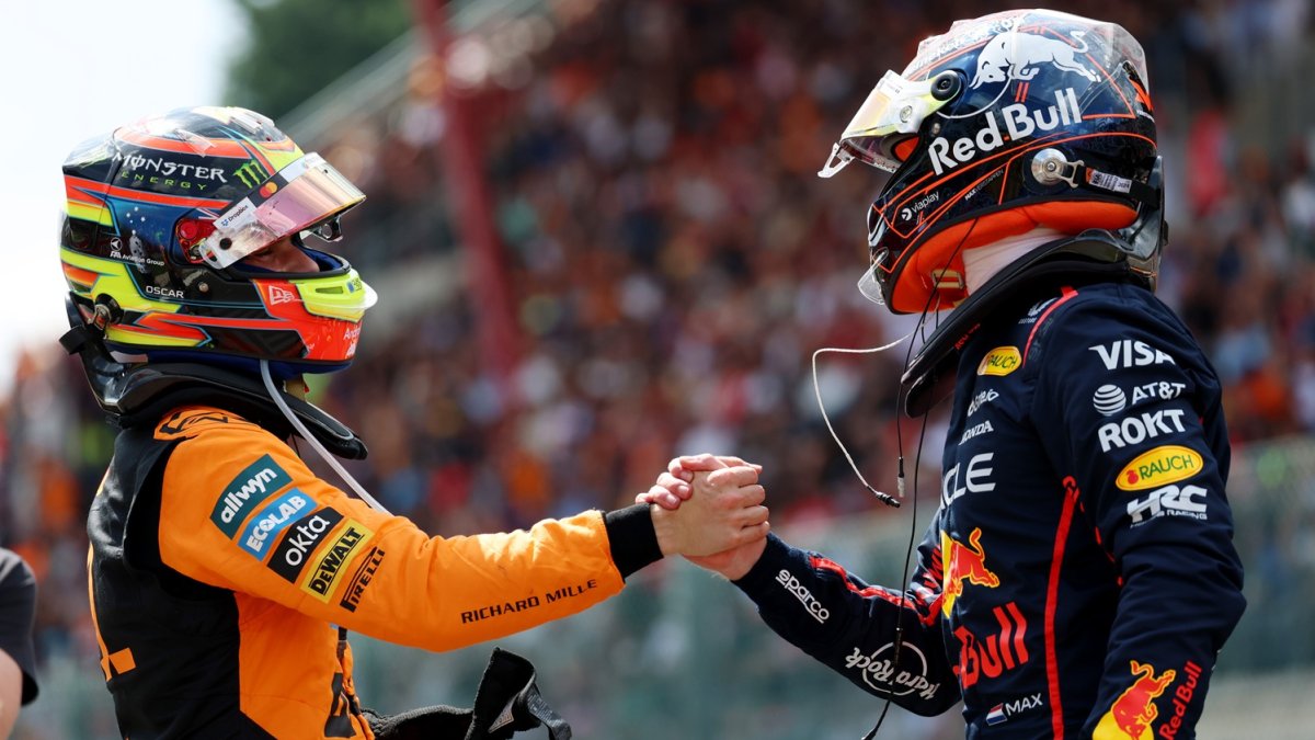 Max Verstappen po vítězství ve sprintu