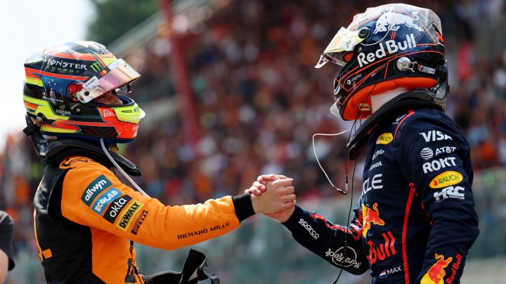 Max Verstappen po vítězství ve sprintu