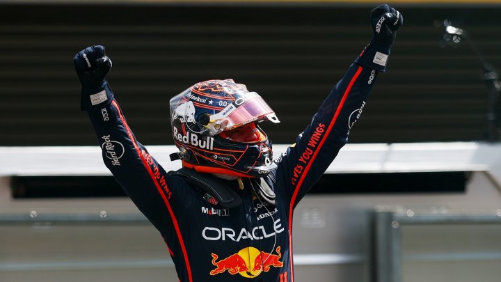 Max Verstappen po vítězství ve sprintu