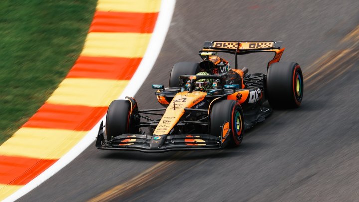 Lando Norris v Belgii