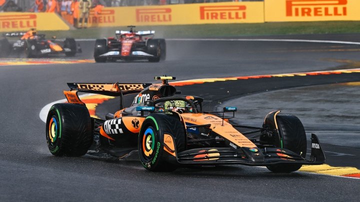 Lando Norris v Belgii