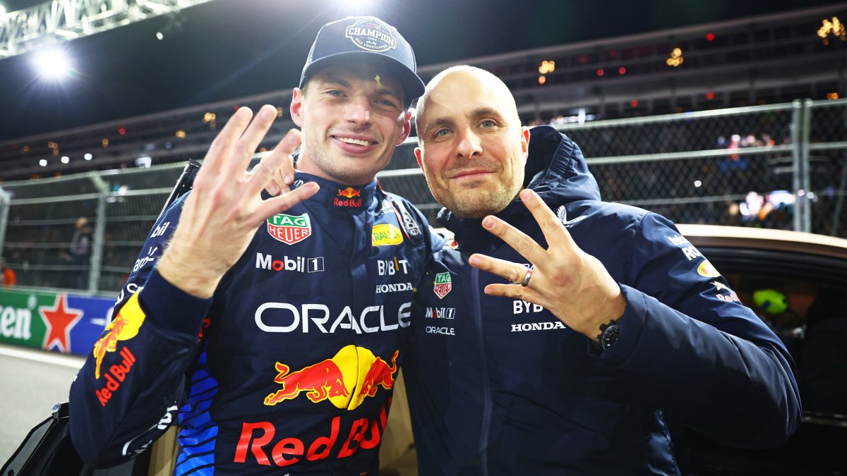 Max Verstappen a inženýr Gianpiero Lambiase