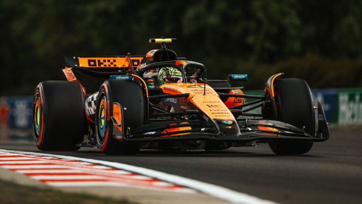 Lando Norris v Maďarsku