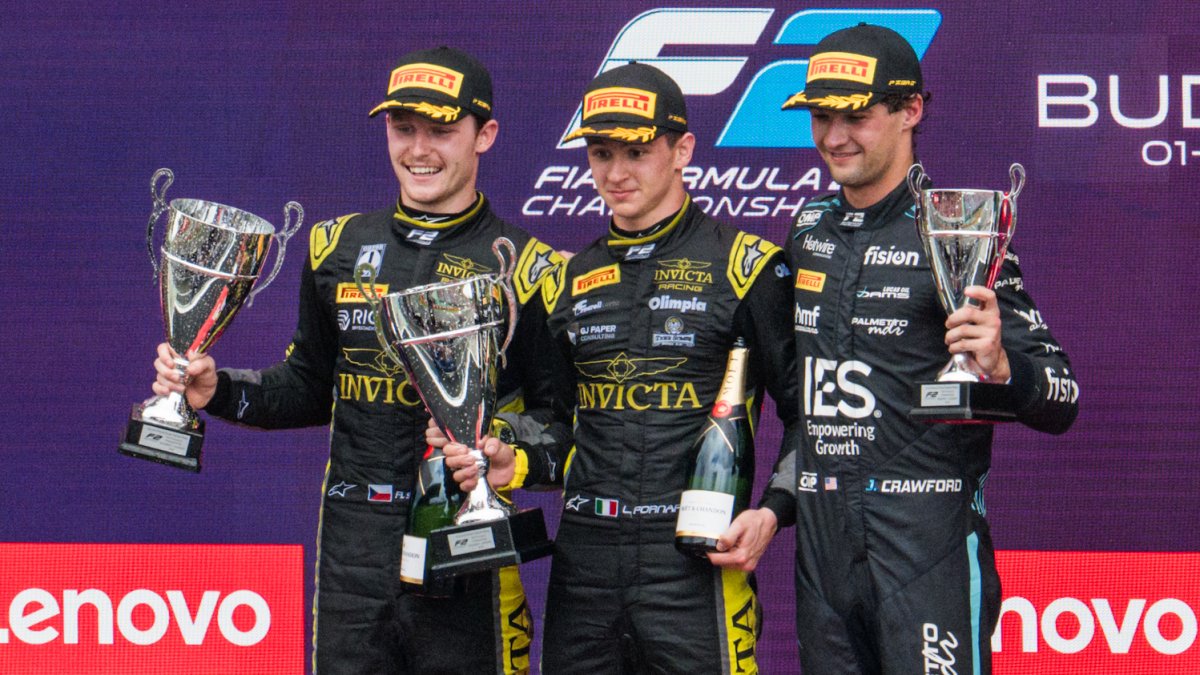 Roman Staněk (F2) na Hungaroringu zaslouženě druhý (3. srpna 2025).