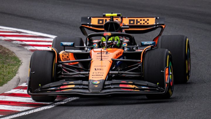 Lando Norris v Maďarsku