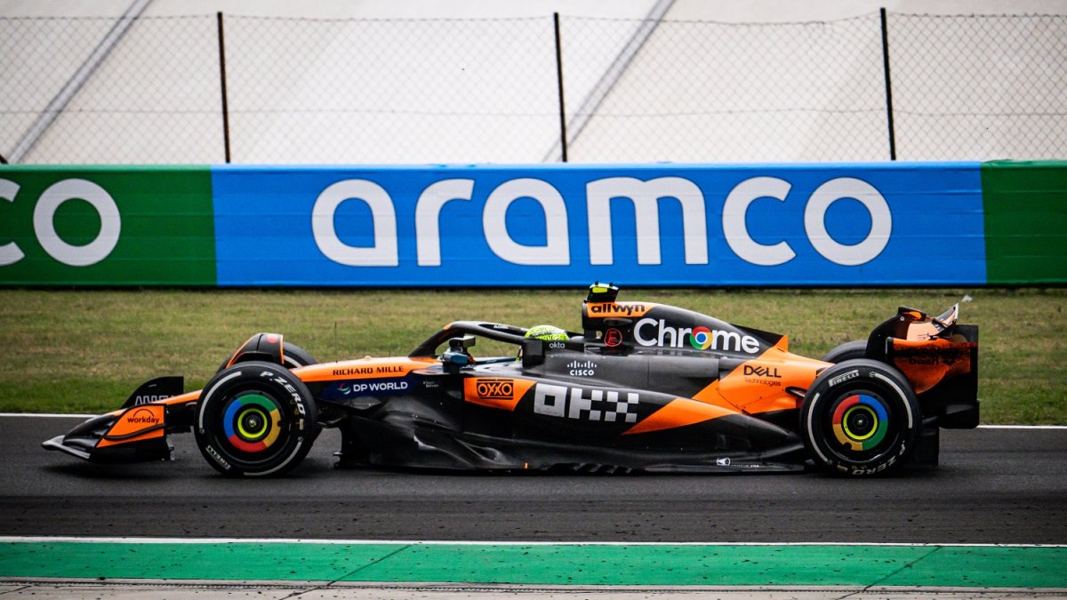 Lando Norris v Maďarsku