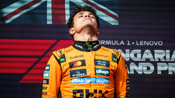 Lando Norris po vítězství v Maďarsku