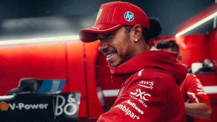 Lewis Hamilton v Holandsku