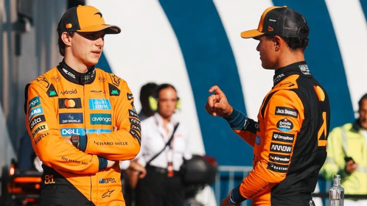 Oscar Piastri a Lando Norris