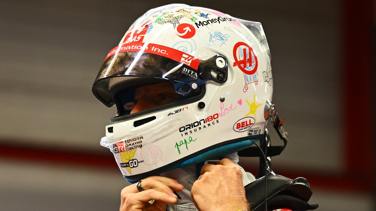 Romain Grosjean při testu  s Haasem v Mugellu