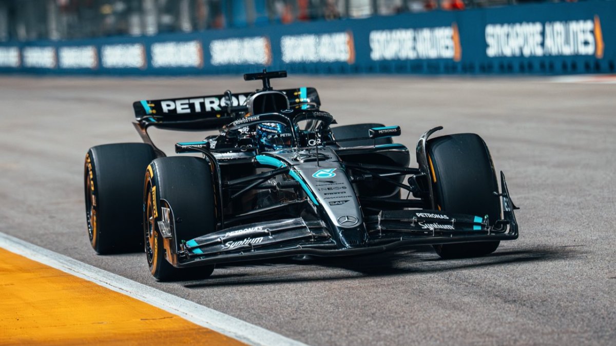 George Russell v Singapuru