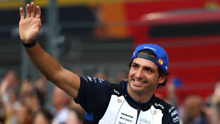 Carlos Sainz před závodem v Singapuru