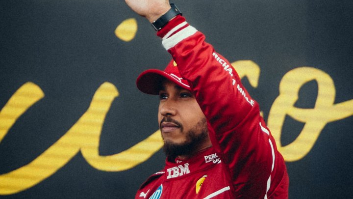 Lewis Hamilton v Mexiku