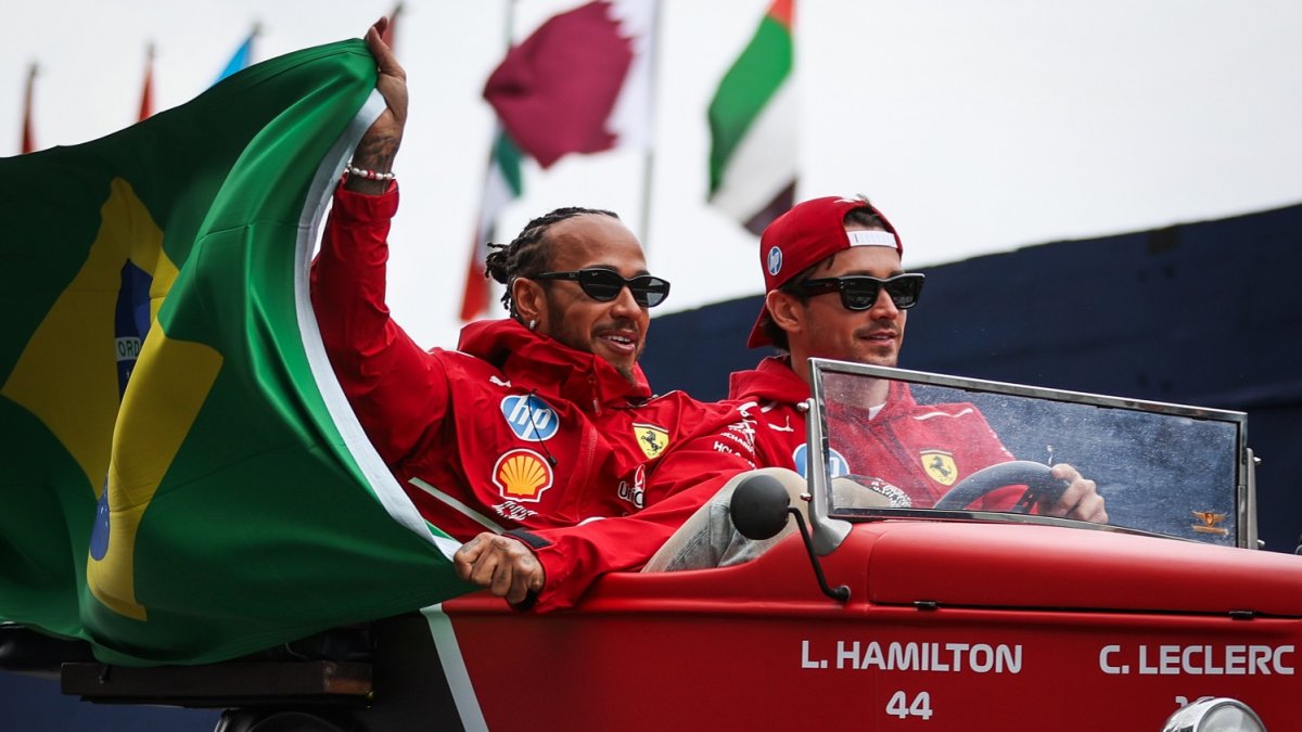 Lewis Hamilton v Brazílii