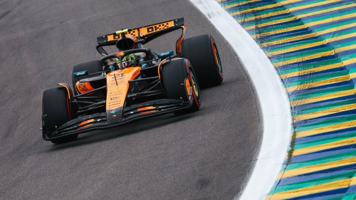 Lando Norris v Brazílii