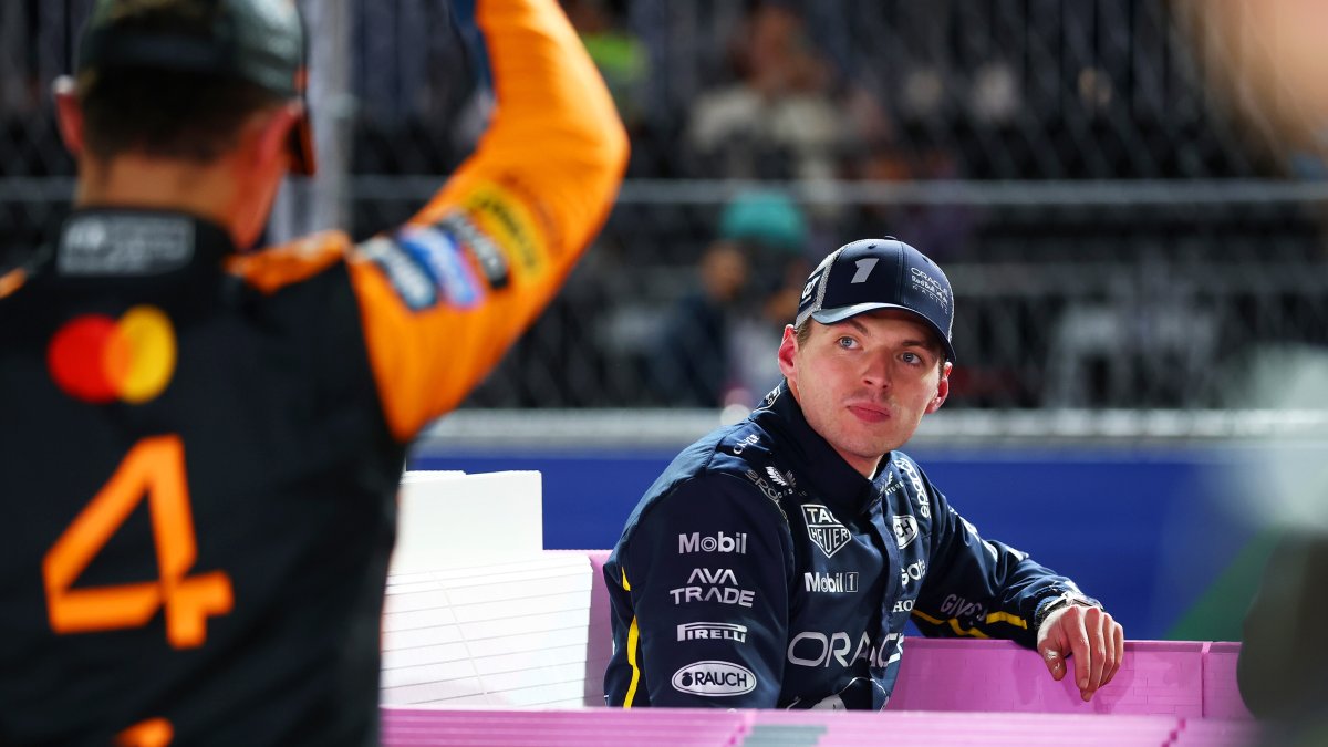 Max Verstappen a Lando Norris v Las Vegas