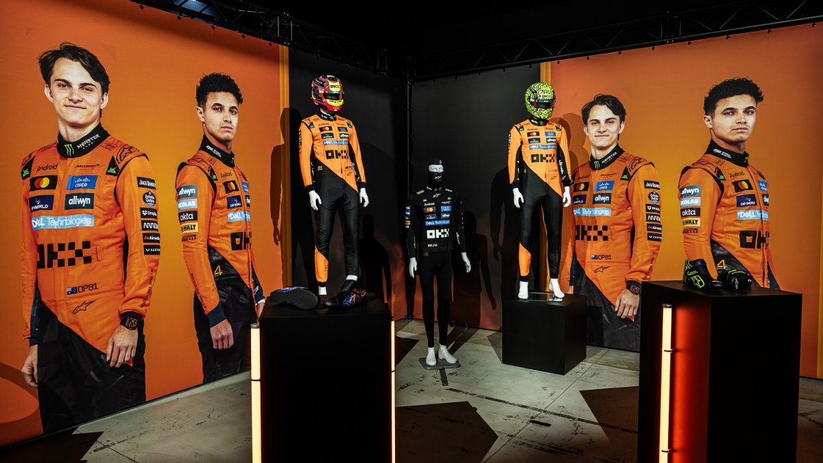 Česká loterijní společnost Allwyn a tým McLaren v pražských Holešovicích oslavily úspěšný rok