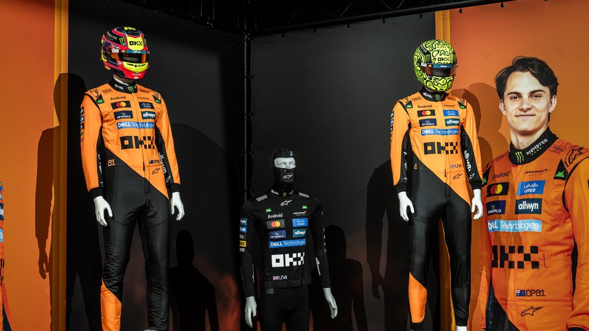 Česká loterijní společnost Allwyn a tým McLaren v pražských Holešovicích oslavily úspěšný rok