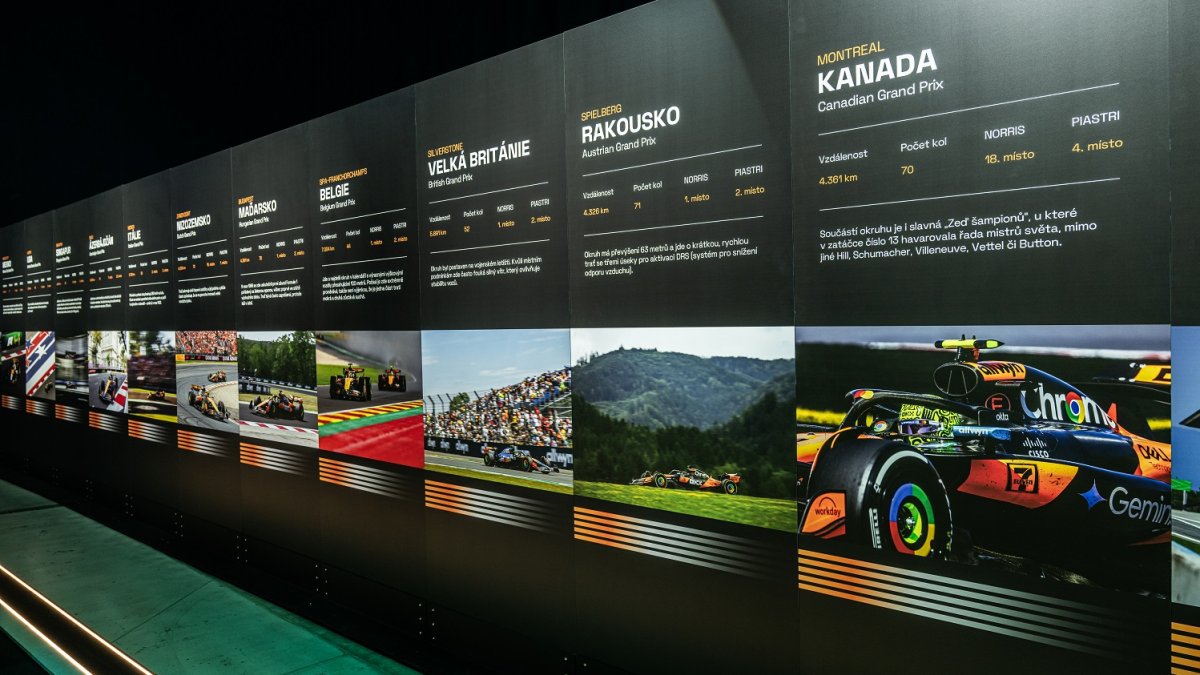 Česká loterijní společnost Allwyn a tým McLaren v pražských Holešovicích oslavily úspěšný rok