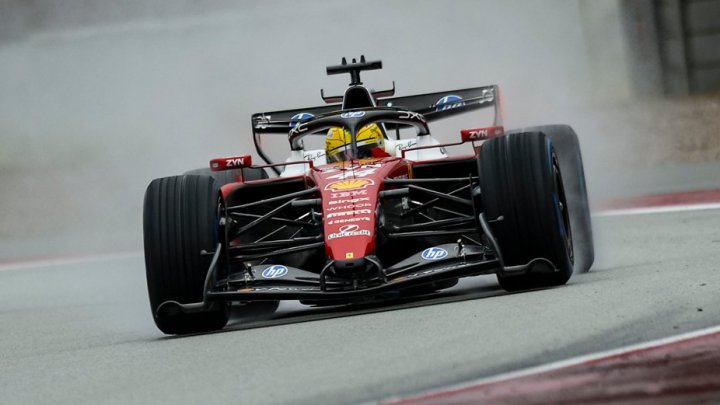 Lewis Hamilton v Barceloně