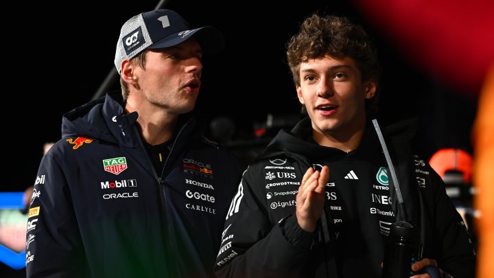 Max Verstappen a Kimi Antonelli