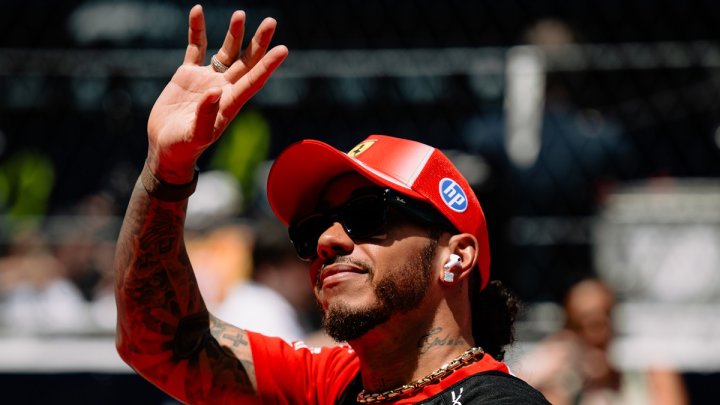 Lewis Hamilton v Barceloně