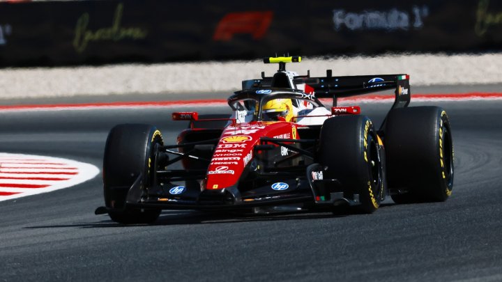 Lewis Hamilton v Barceloně