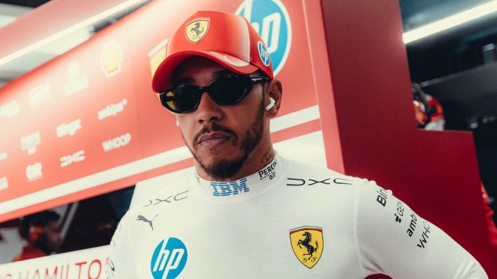 Lewis Hamilton v Barceloně