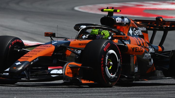 Lando Norris v Barceloně
