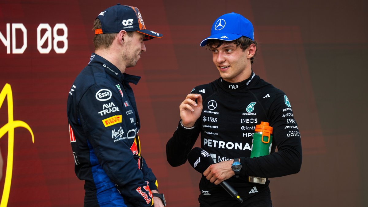 Max Verstappen a Kimi Antonelli