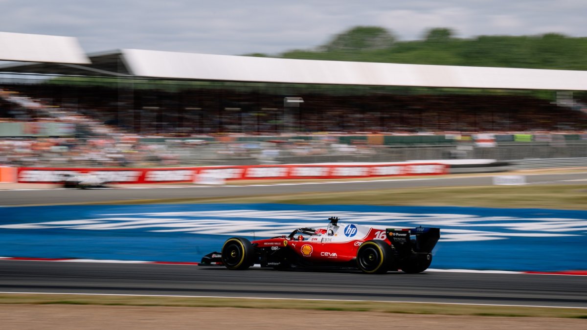 Charles Leclerc během GP Velké Británie