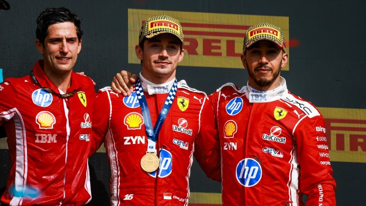 Ferrari během GP Velké Británie 2026