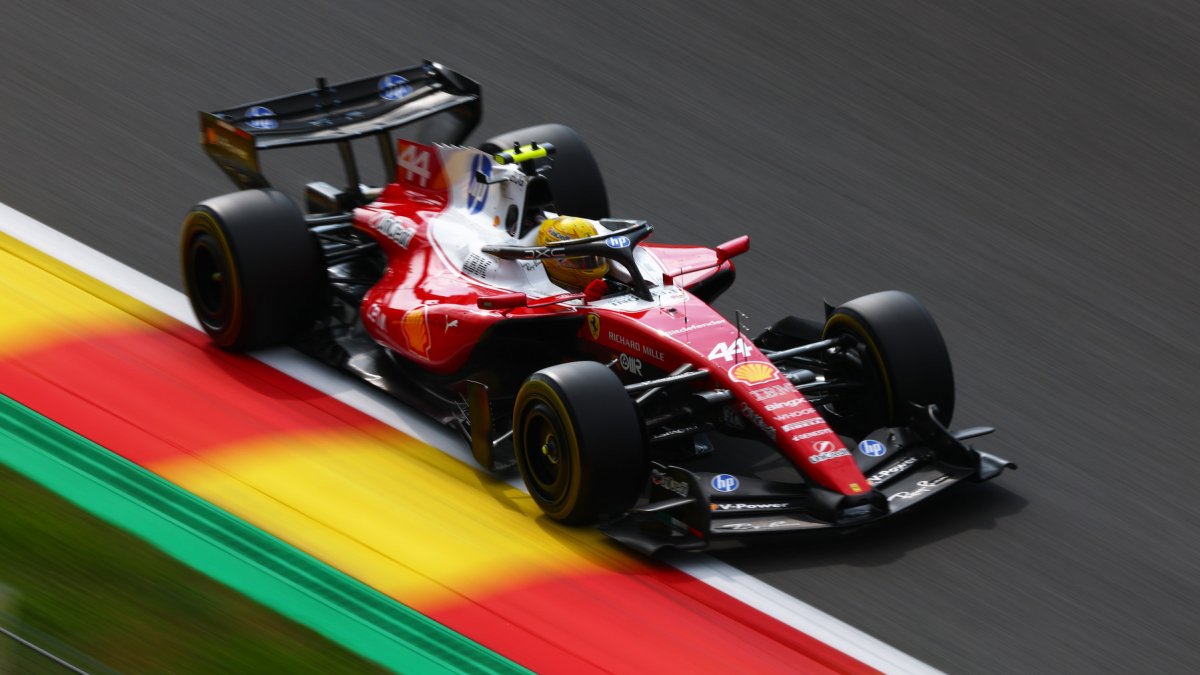 Lewis Hamilton v Belgii