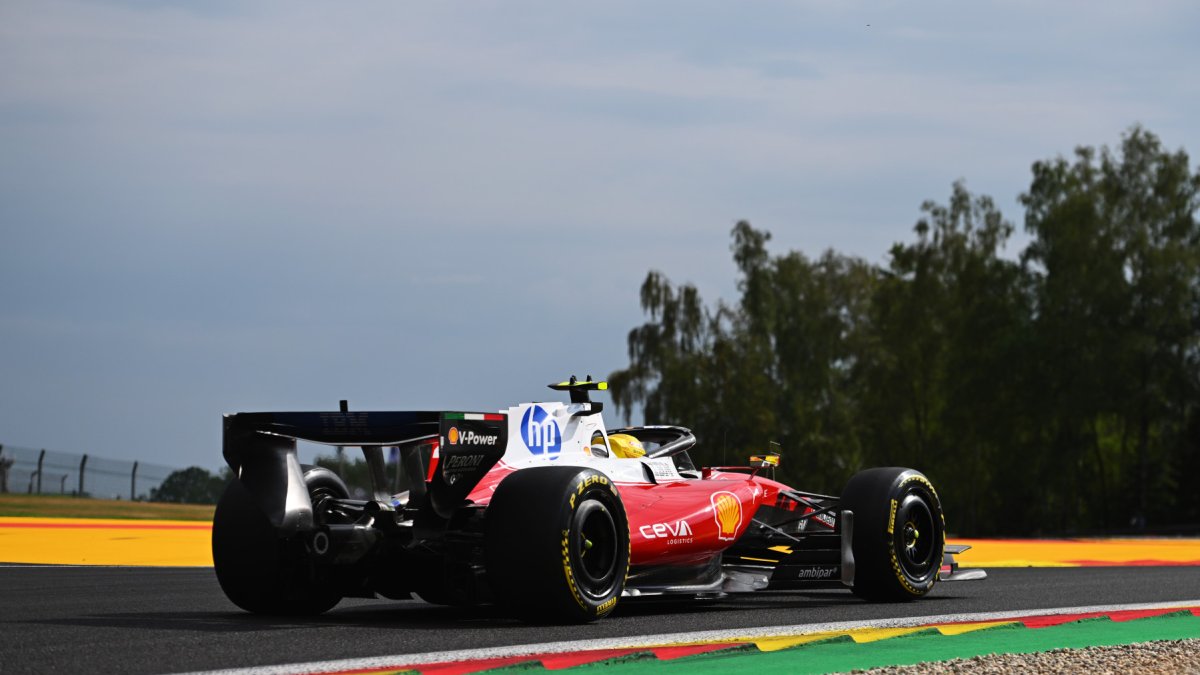 Lewis Hamilton v Belgii