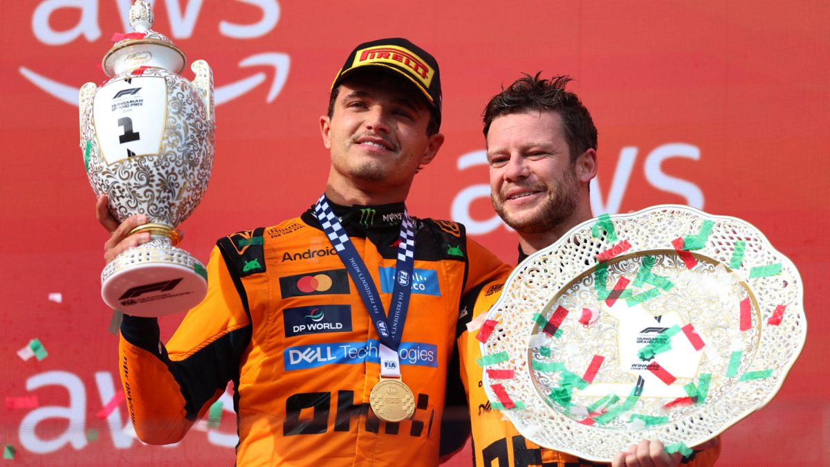 Lando Norris vyhrál v Maďarsku