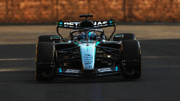 George Russell v Baku