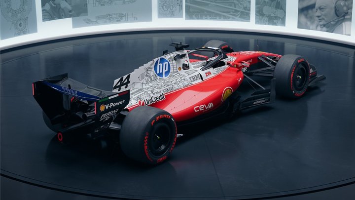 Speciální zbarvení Ferrari SF-26 pro GP USA 2026