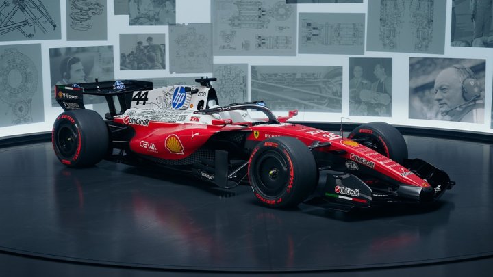 Speciální zbarvení Ferrari SF-26 pro GP USA 2026