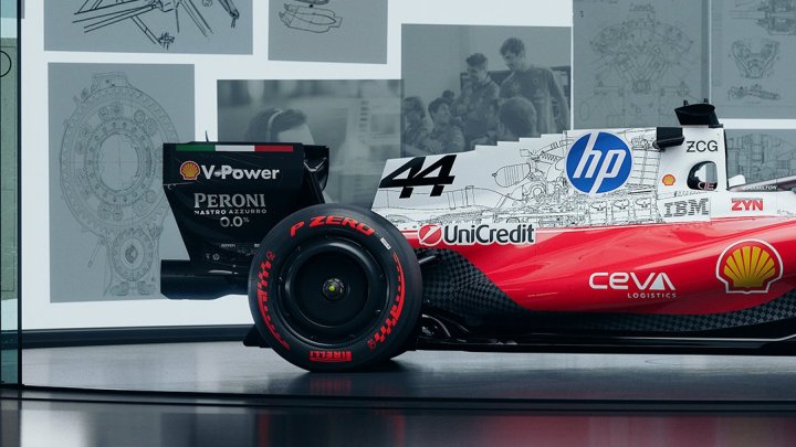 Speciální zbarvení Ferrari SF-26 pro GP USA 2026