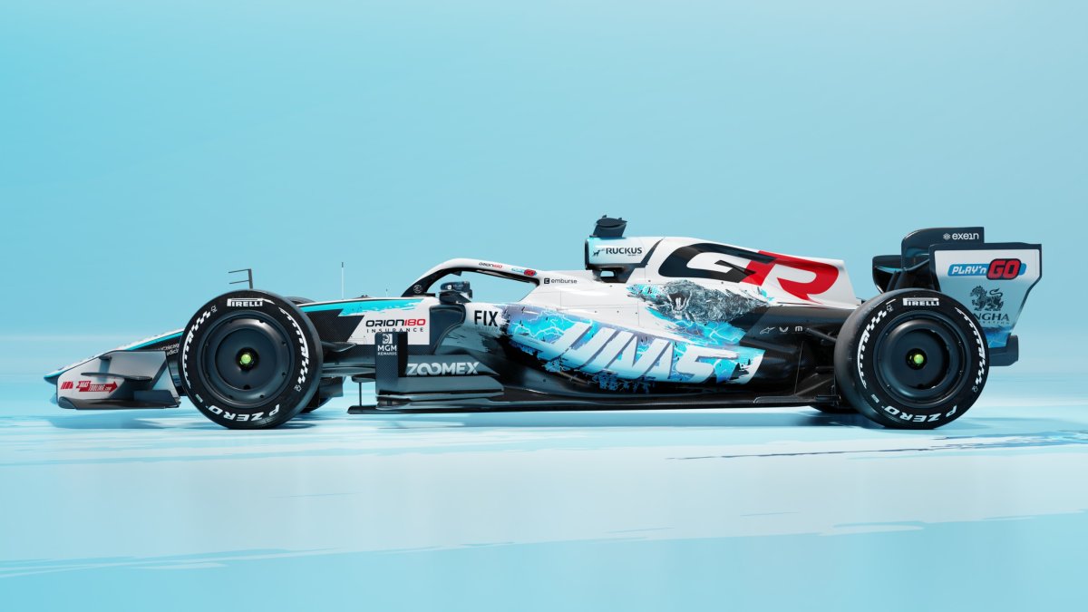 Haas VF-26 se speciálním lakování pro GP USA 2026