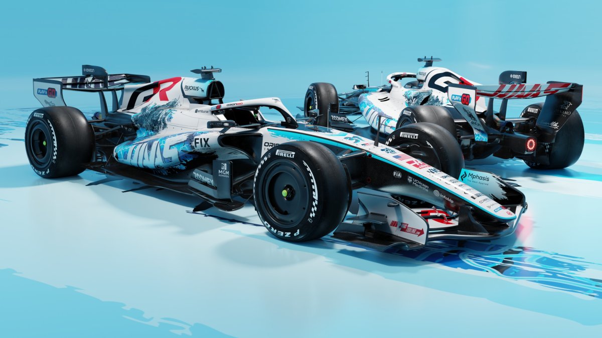 Haas VF-26 se speciálním lakování pro GP USA 2026